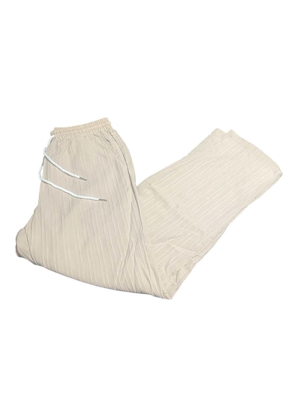 Women’s Beige Lightweight Drawstring Pants Size Small